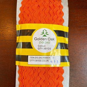 Orange 6mm Ric Rac Trim